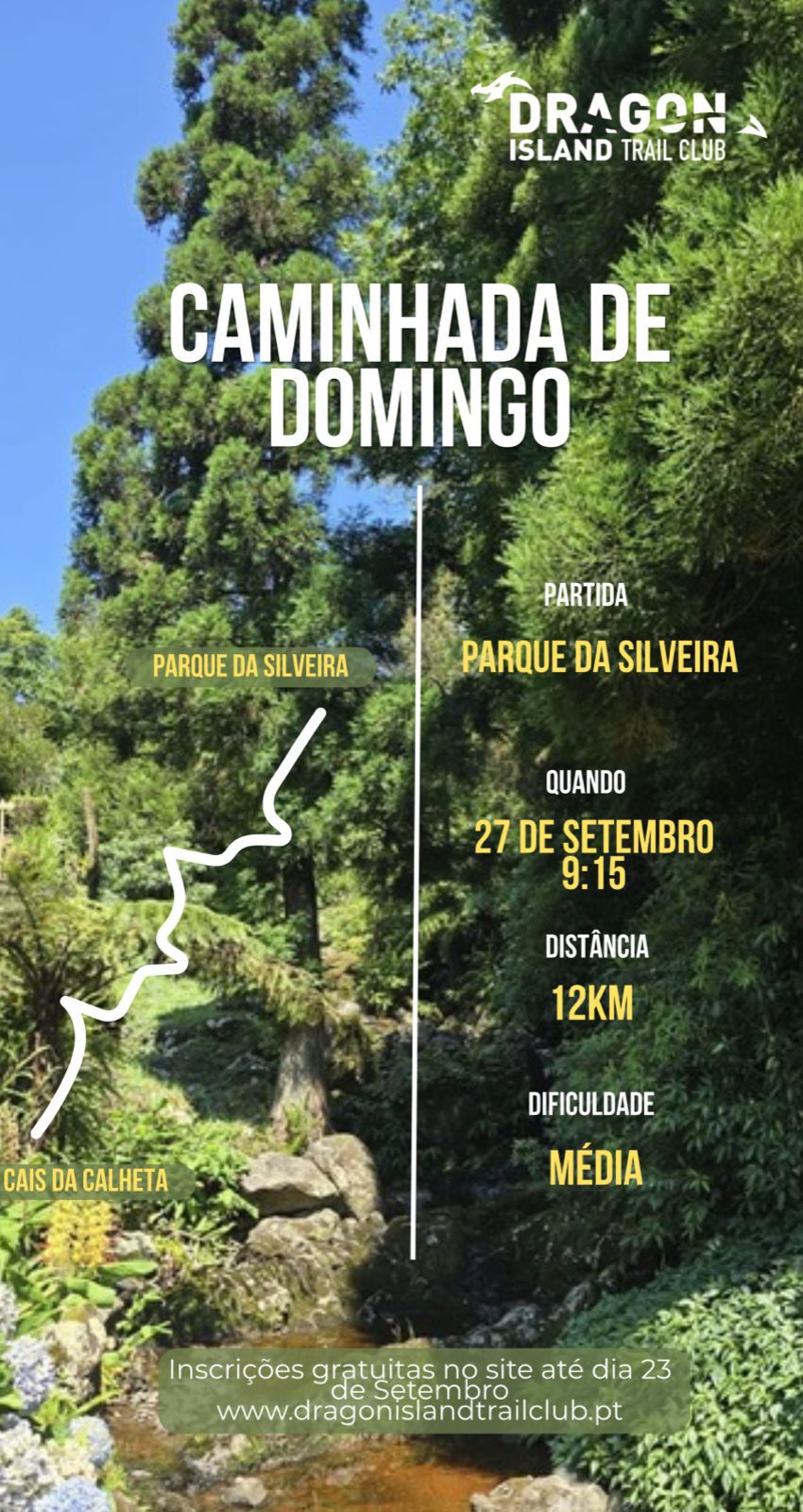 Cartaz caminhada 27 Setembro 2026